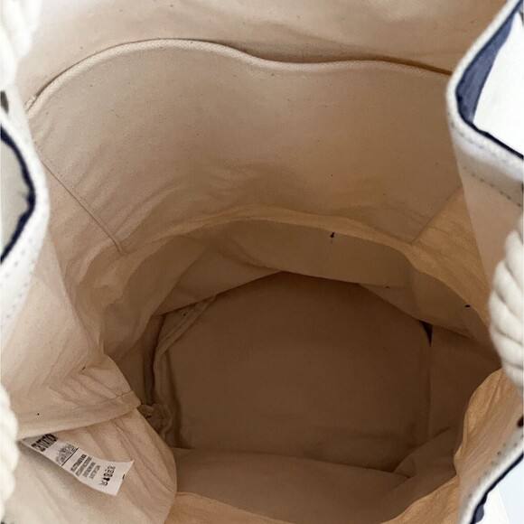 Canvas XL Drawstring Backpack Hand Crafted Bag Carry On Monogram Embroidered - Picture 9 of 13